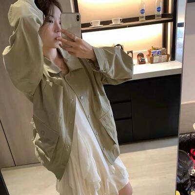 oker 现货特价~韩国2025蕾丝花边不规则裙摆吊带连衣裙+夹克外套