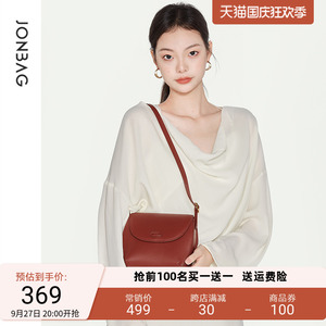 简佰格方糖包2023秋季新款高级感洋气单肩包包女高级感斜挎牛皮包