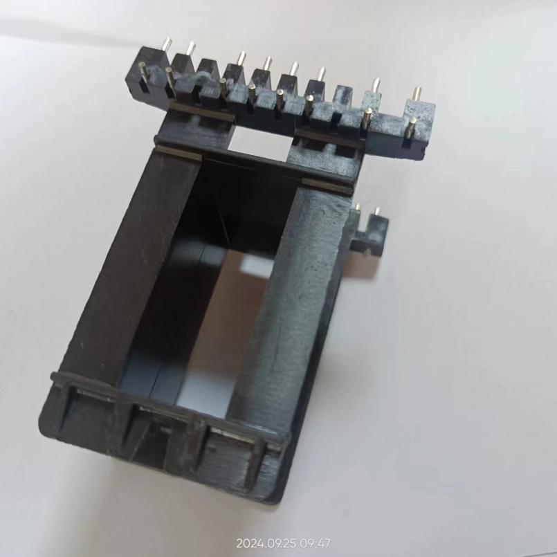 EE55变压器骨架磁芯加宽骨架磁芯双磁芯骨架卧式10+10L脚