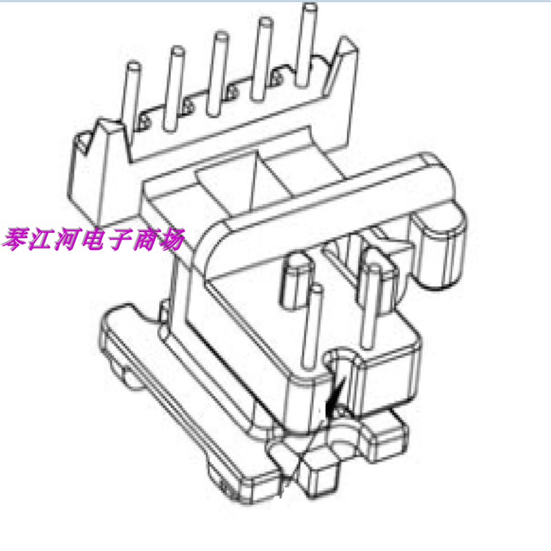 压器磁芯骨架加宽立式5+2