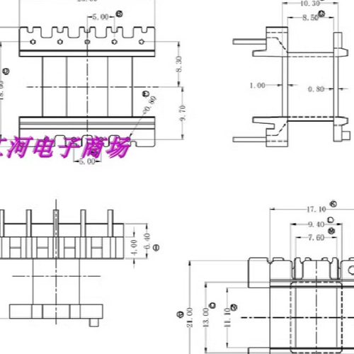 EE25变压器磁芯骨架EE25