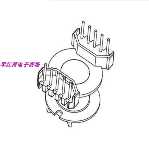 RM10磁芯骨架 变压器磁芯骨架立式5+5针脚距3.0   磁芯骨架BOBBIN