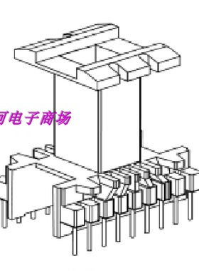 EE4215变压器骨架磁芯EE42磁芯骨架立式9+9针
