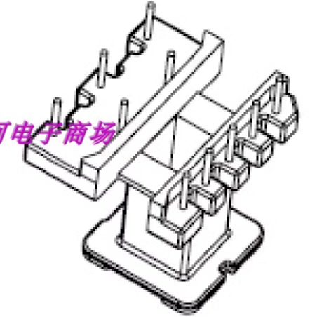 EE25磁芯骨架立式5+2+3