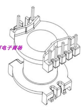 PQ23骨架高频变压器骨架 电木骨架5+2