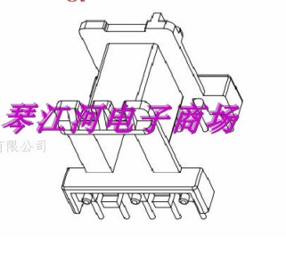 EF20变压器磁芯骨架加宽卧式