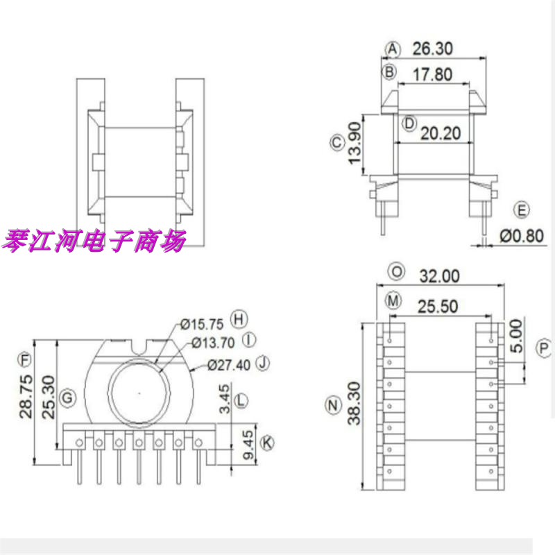 ER4045电源变压器磁芯电木骨架4035-封面