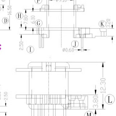 PQ2014高频变压器磁芯骨架