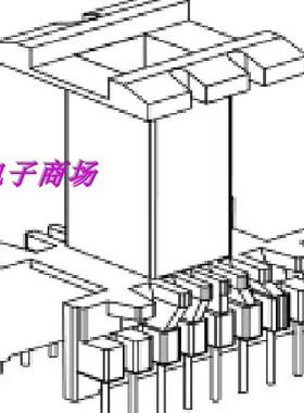 EE4215变压器骨架磁芯EE42磁芯骨架立式9+9针