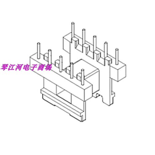 EE25磁芯骨架 高频变压器磁芯骨架卧式5+5针 磁芯骨架BOBBIN