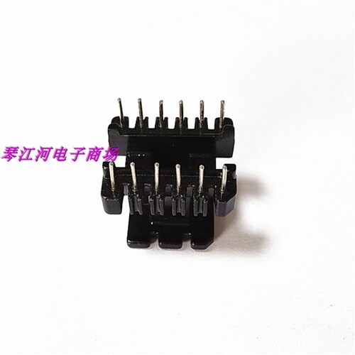 EE25磁芯骨架 高频变压器磁芯骨架立式6+6针     磁芯骨架BOBBIN