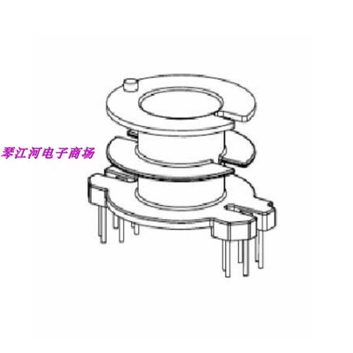 RM10骨架双槽梅花脚6+6 高频变压器磁芯  变压器磁芯骨架电源骨架