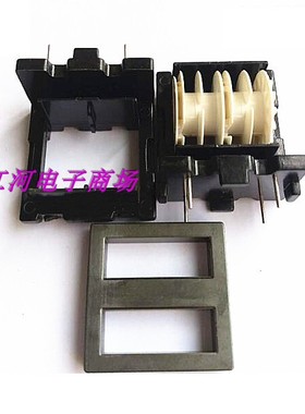 ET35共模电感磁芯骨架立式2+2加4槽白色胶芯