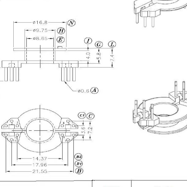 变压器磁芯骨架电源骨架