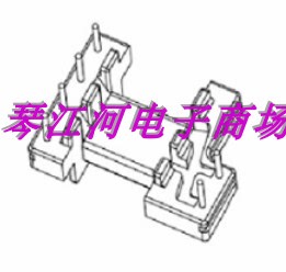 EFD15变压器磁芯骨架卧式4+2 电木材质