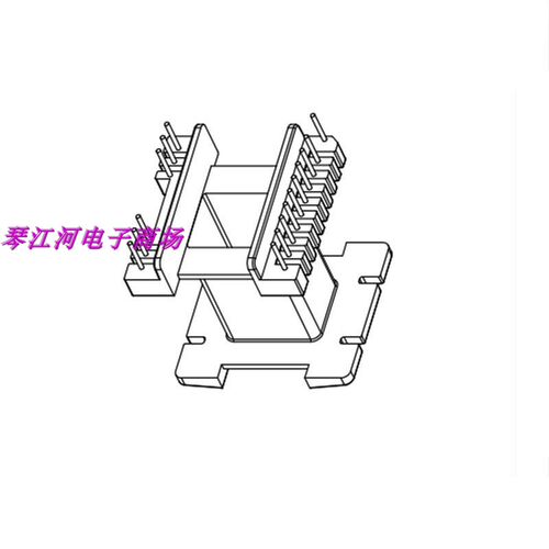 EE65磁芯骨架 高频变压器磁芯骨架立式6+10针   磁芯骨架BOBBIN
