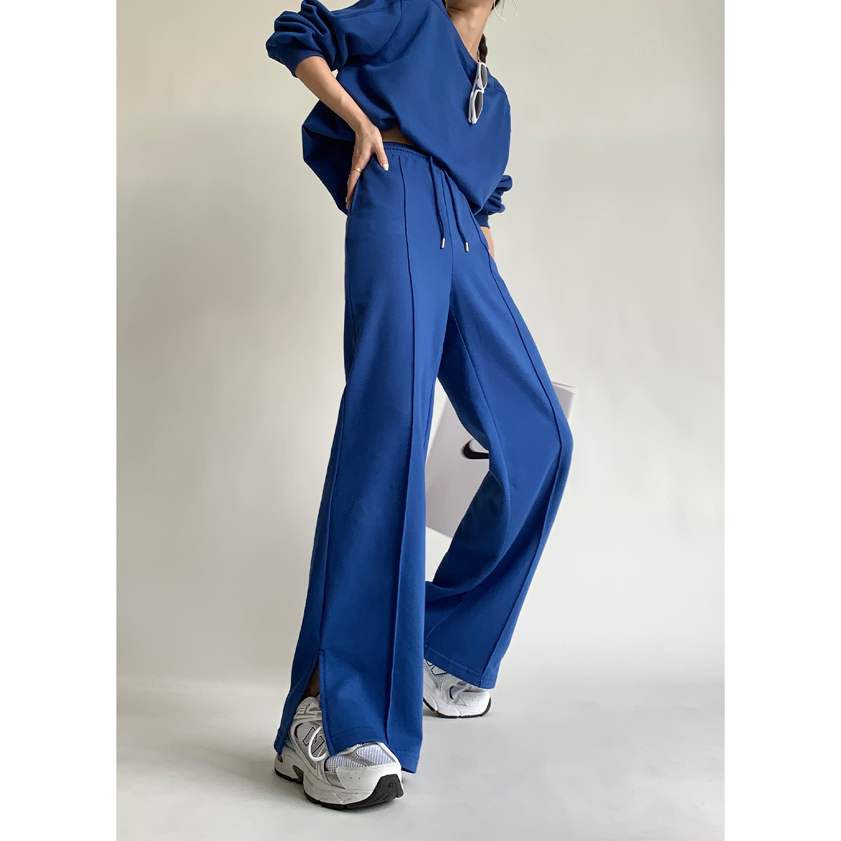 paperlll复古收腰露脐运动套装