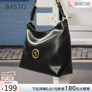 百思图秋冬季 miu系高级质感托特包通勤单肩斜挎包女TY058DX5 新款