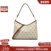 商场同款 百思图2026春季 新款 手提包复古老花单肩斜挎包女JA433AX6