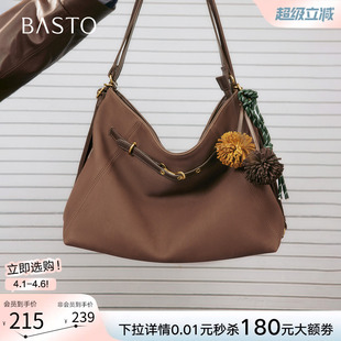 miu系托特包hobo生日礼物女包斜挎包TY055DX5 百思图秋冬商场新款