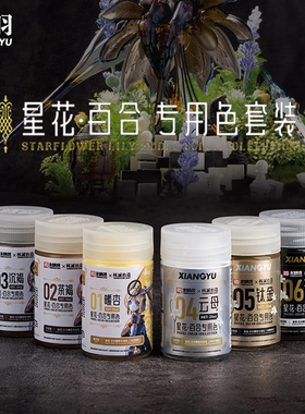 相羽/核诚治造/和模线 机娘 星花百合 上色专用油漆典藏限量套装