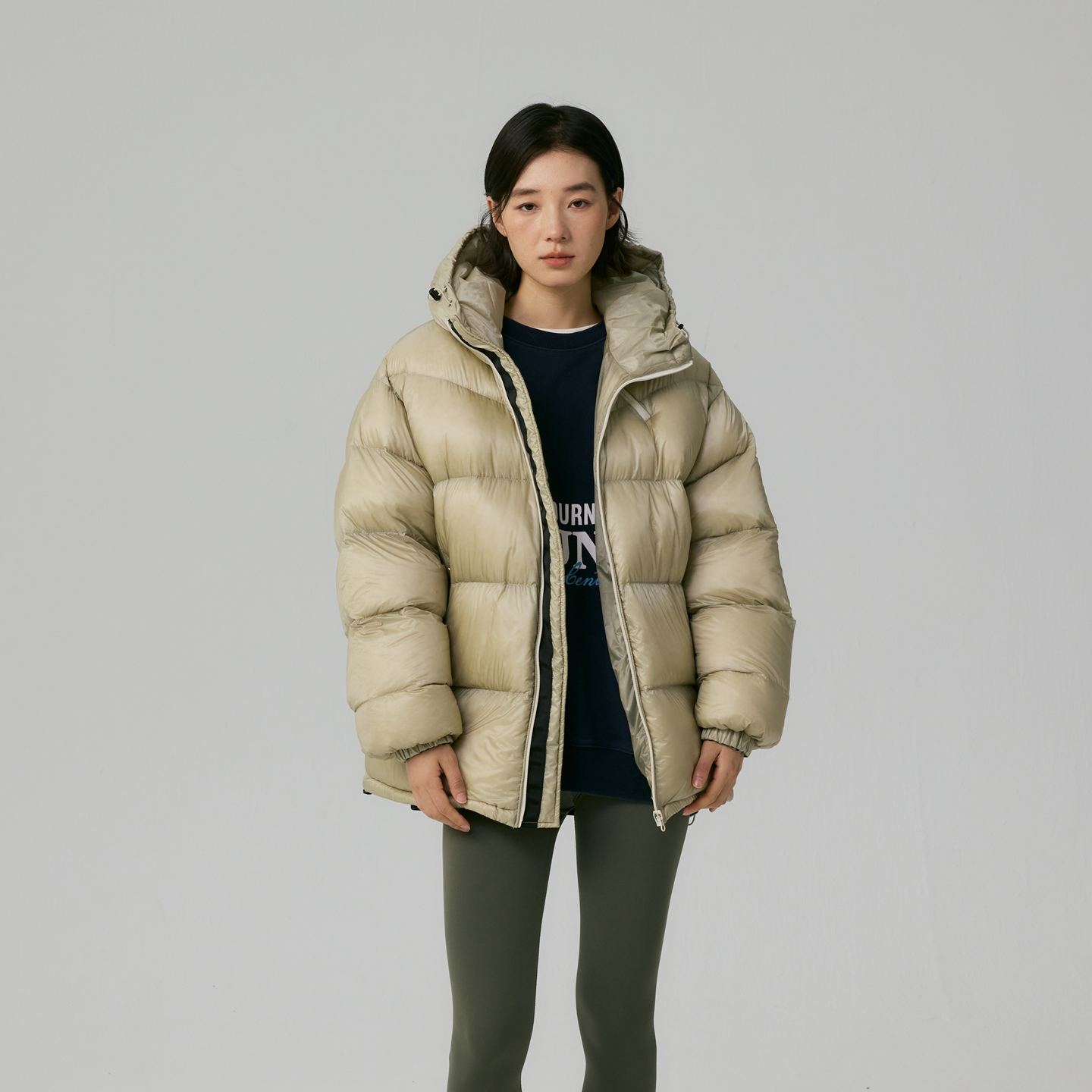 韩国AC羽绒服女短款90白鸭绒抗寒