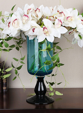 Homix 落地大仿真花装饰假花花瓶插花摆件客厅室内餐桌摆花仿真花