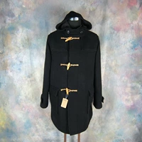 Thời trang Anh len sừng khóa áo nam màu đen phổ biến thanh niên mùa đông lỏng lẻo dày L mã D114 - Áo len áo Vest dạ nam