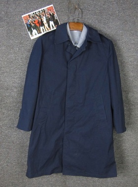 vintage 美国制 79年JUN版作战风衣男外套带内胆蓝色欧美休闲 H5