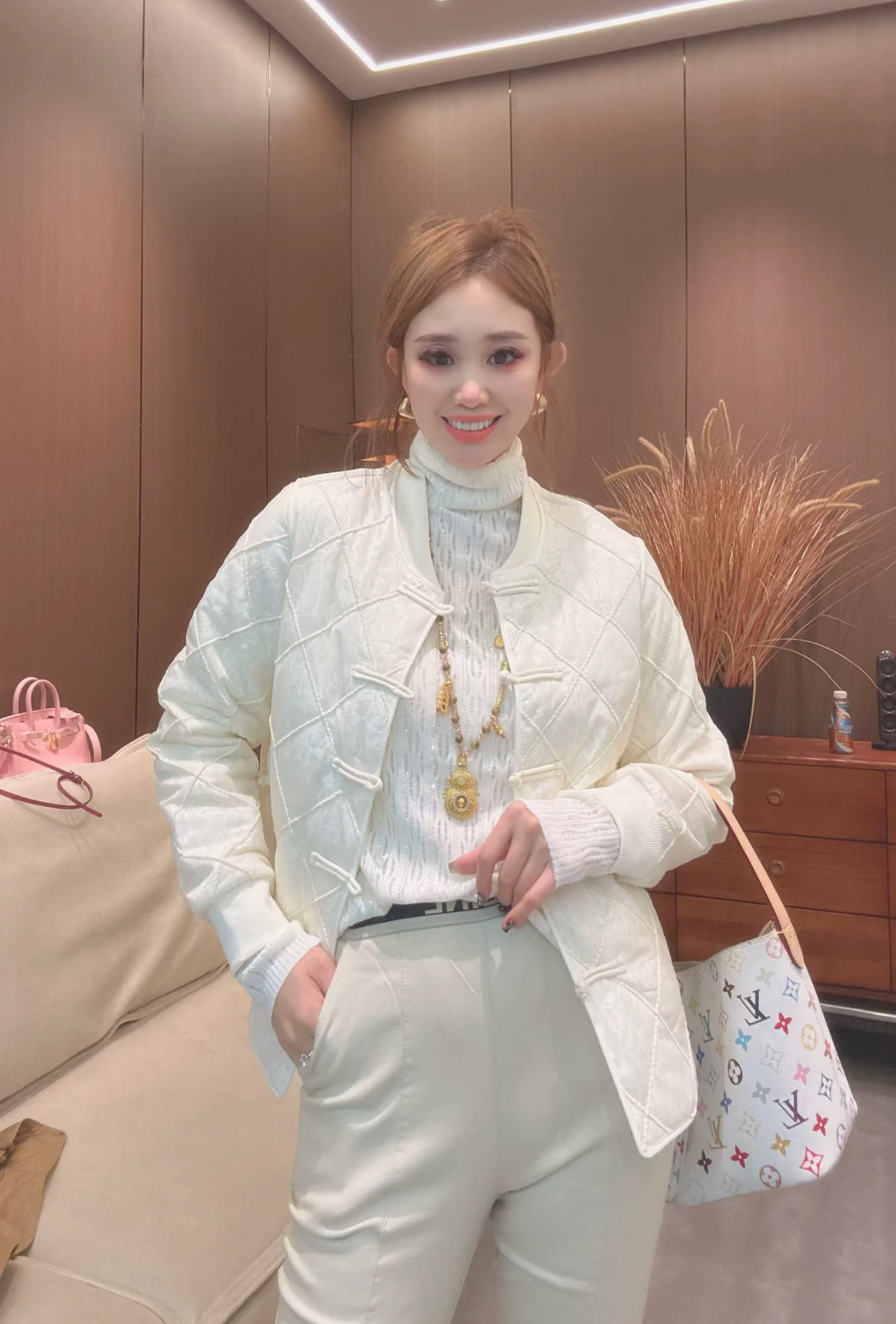 新中式国风盘扣蕾丝薄棉夹克外套女2025秋复古棒球服棉服棉袄上衣