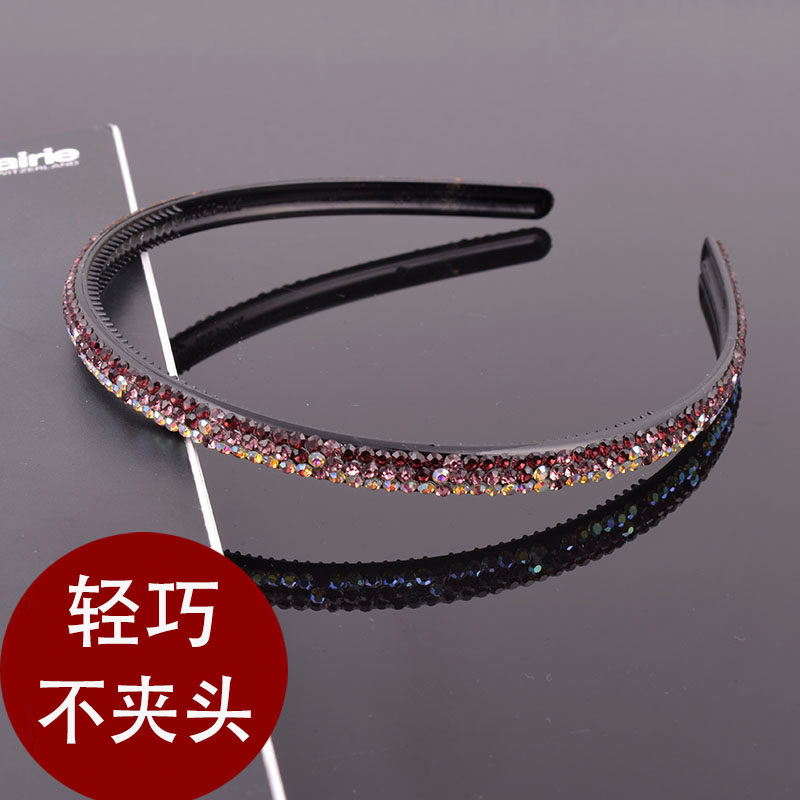 水钻发箍发卡发捆满钻发女款头箍镶钻带钻钻石细发高级感发箍女细图片