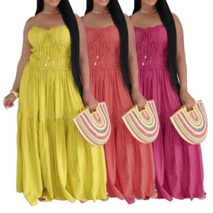 2026 new Women's fashion sexy suspender sleeveless dress