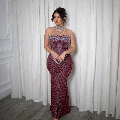 2026 New eBay Hot Diamond Evening Dress Women party skirt