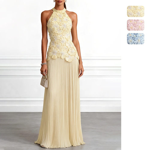 Women's neck hanging sleeveless fashionable sexy party dress