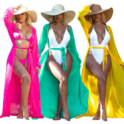 2023 Beach frock for women sexy sunscreen classy over bikini