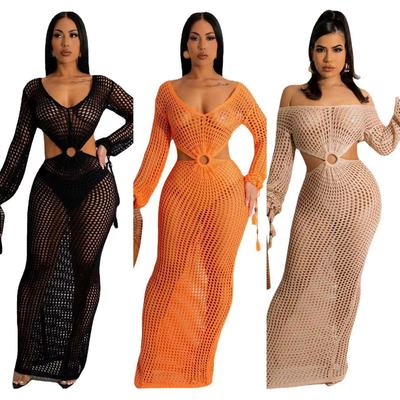 2024 new Women's dress Fashion smock beach skirt罩衫沙滩长裙