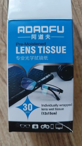 阿道夫专业光学拭镜纸眼镜湿巾纸清洁擦镜纸一次性镜布4盒120片