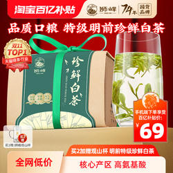 2025新茶安吉狮峰牌白茶明前特级茶叶自己喝送礼绿茶正品官方旗舰