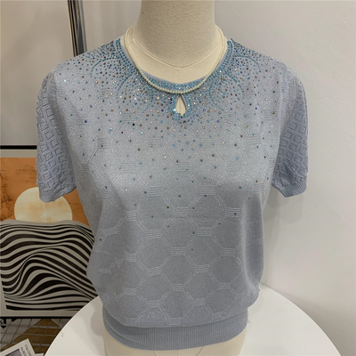 妈妈装针织小衫2022女士桑蚕丝