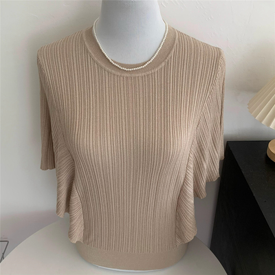 蝙蝠袖纯色简约通勤百搭