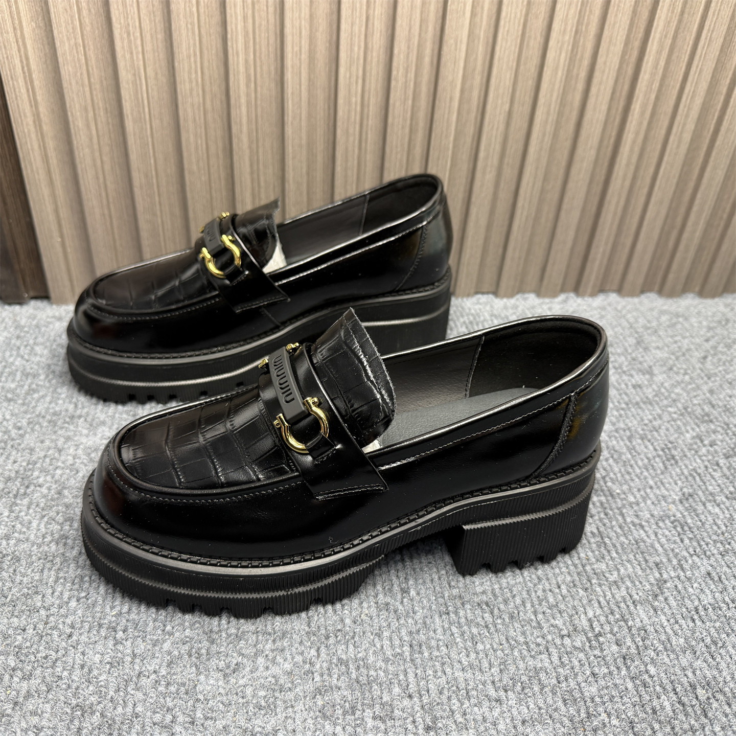 撤柜处理3940码一脚蹬厚底乐福鞋女2026春季新款英伦风黑色小皮鞋,女鞋,乐福鞋（豆豆鞋）,淘宝优惠券,粉丝福利购,淘宝优惠卷