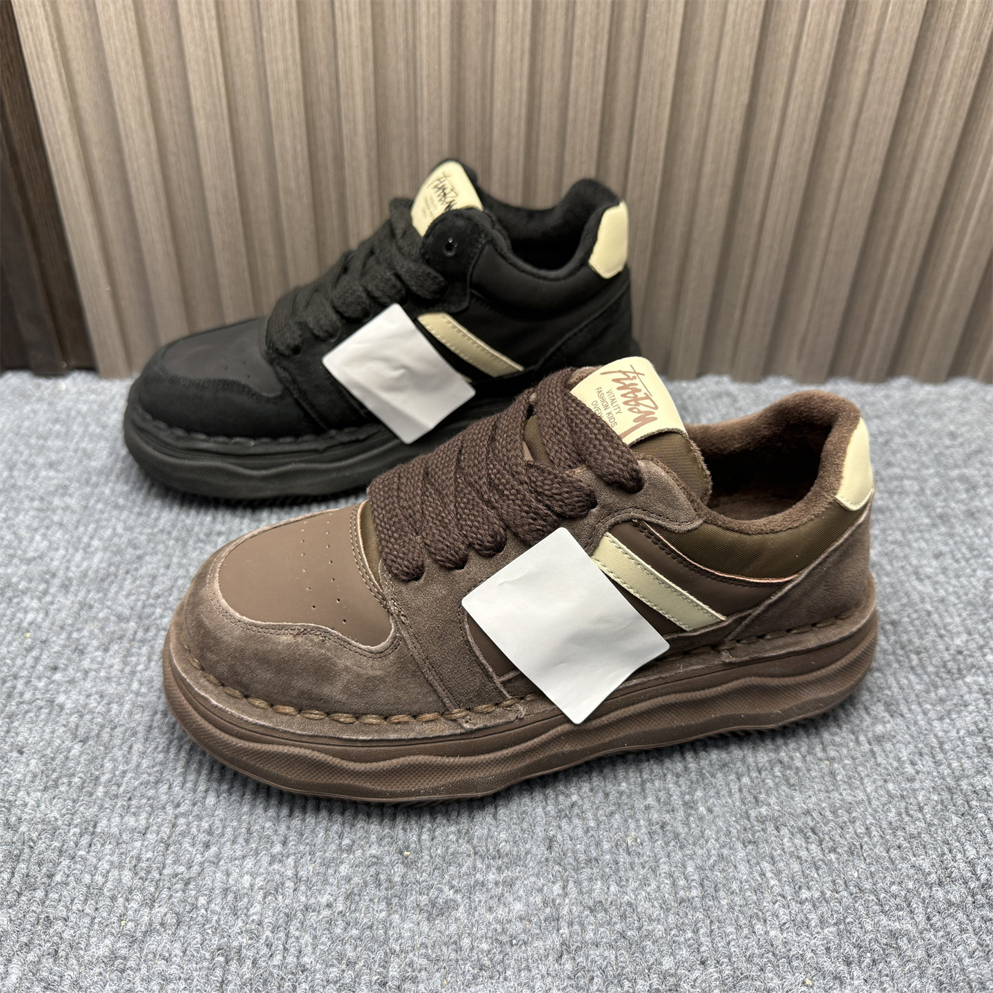 撤柜处理真皮加绒休闲高帮鞋女厚底面包鞋百搭圆头细带保暖运动鞋,女鞋,高帮鞋,淘宝优惠券,粉丝福利购,淘宝优惠卷