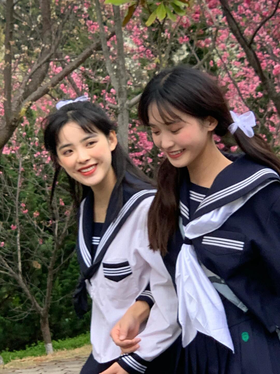 正统绀三本jk制服裙套装女学院学生校服