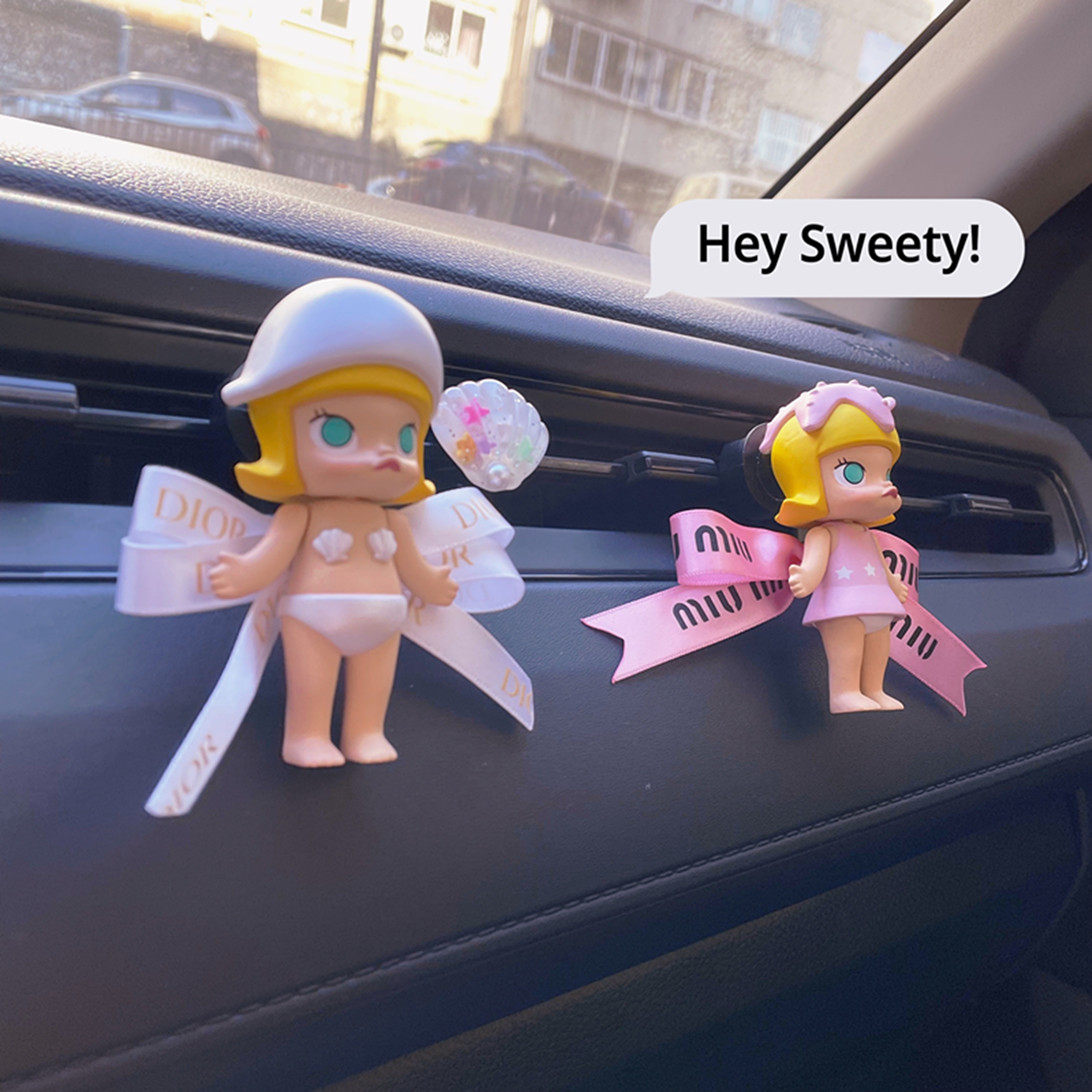 molly海螺海星车载香薰装饰摆件出风空调口香水装饰可爱卡通礼物