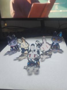 明日方舟好像表情包亚克力砖桌面摆件左乐罗格斯流明阿米娅小特