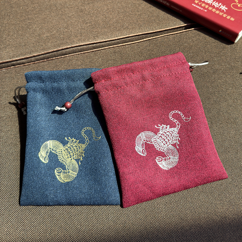 藏式民族风莲师铁蝎束口袋香囊袋