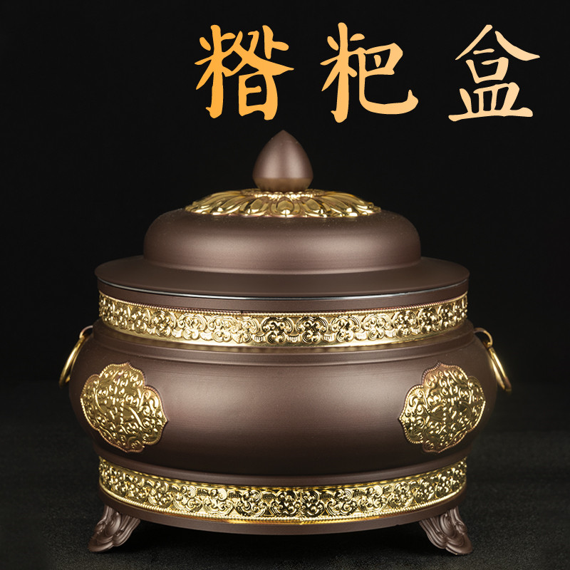 合金客厅水果摆件糌粑盒
