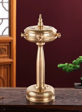 清凉金轮迷你版手摇金轮转筒黄铜