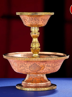 纯铜手工尼泊尔藏传密宗护法杯