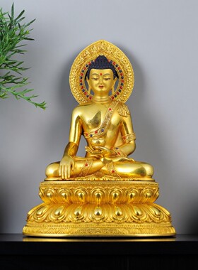 多款黄铜精工文殊佛像供奉摆件